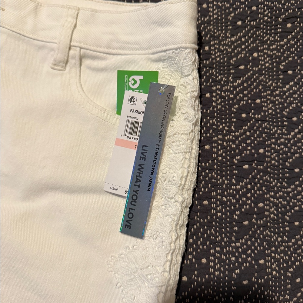 Women's White Shorts - Picture 3 of 9